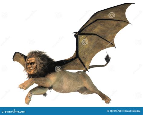 Manticore stock illustration. Illustration of isolated - 252116708