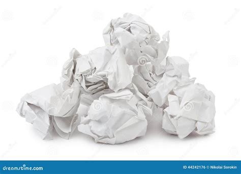 Heap of crumpled paper stock photo. Image of deadline - 44242176