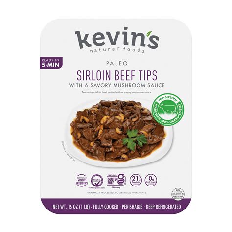 Sirloin Beef Tips with a Savory Mushroom Sauce – Kevin's Natural Foods