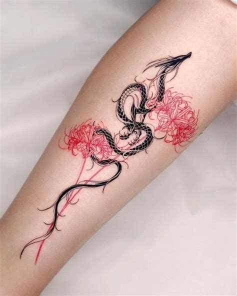 101 Best Spider Lily Tattoo Ideas You Have To See To Believe! - Outsons