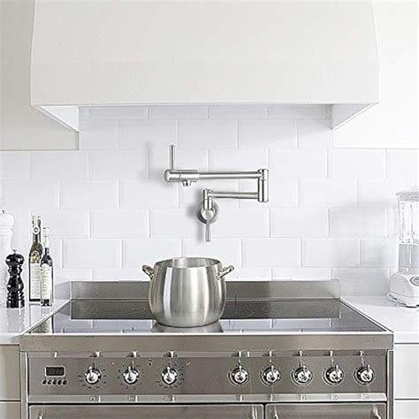 Pot Filler Faucet Wall Mount Commercial Kitchen Faucets Stainless Steel ...