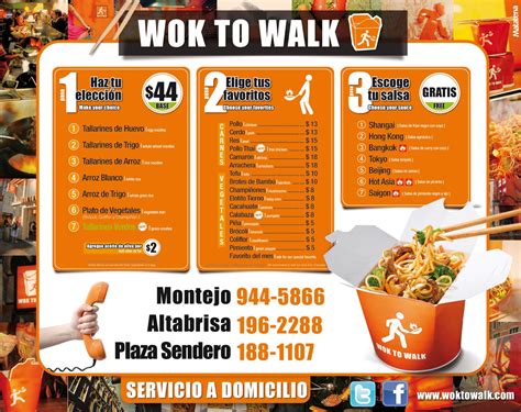 Miguel Loria: Wok to Walk Menu