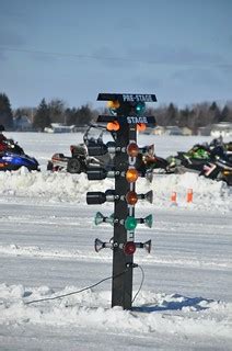 Christmas tree drag race start lights -- Snowmobile racing… | Flickr