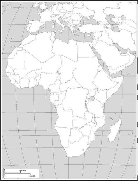 Blank Map Of Europe And Africa Together - new