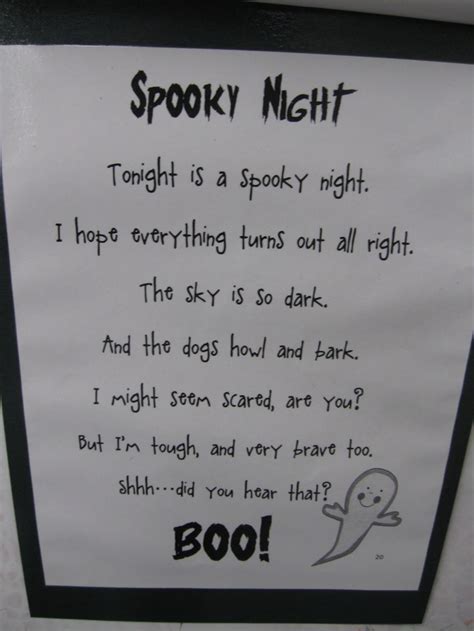 "Spooky Night" Poem | Halloween | Pinterest