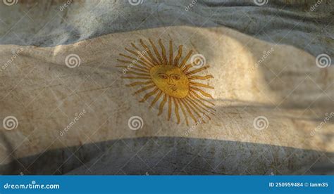 Old Argentina Flag Waving at Wind Stock Illustration - Illustration of andes, patriotic: 250959484