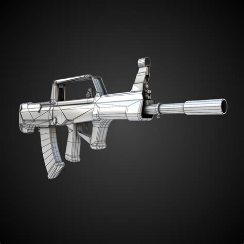 QBZ-95 Assault rifle 3D Model Game ready .max .obj .fbx .lwo .lw .lws .ma .mb - CGTrader.com