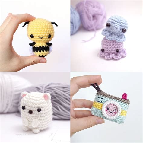 13 Great free mini amigurumi patterns | Crochet keychain pattern ...