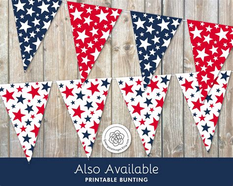 American Flag Bunting banner stars and stripes | Etsy