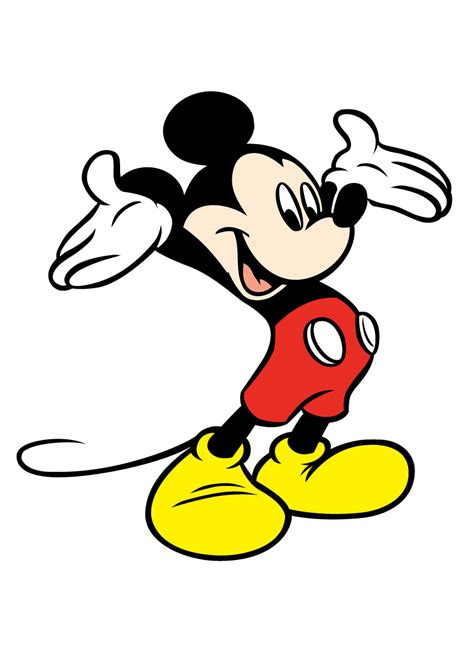 Vector de AI de personaje de dibujos animados de Mickey Mouse