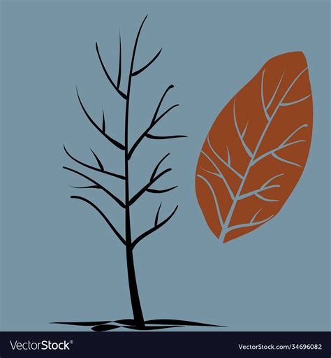 Autumn tree Royalty Free Vector Image - VectorStock