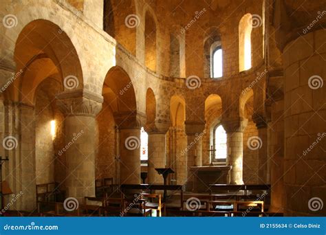 Interior of Old Stone Church Stock Photo - Image of london, sunshine: 2155634