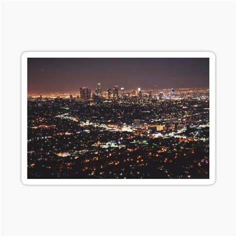 "Los Angeles Skyline" Sticker for Sale by kaitlynbutler | Redbubble