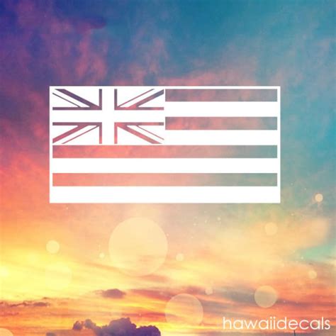 Hawaii State Flag Decal Hawaiian Sticker Vinyl Decal Hawaii - Etsy