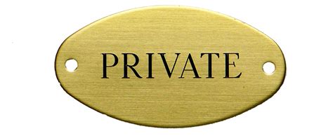 Small Oval Screw-On Door/Name Plate (1 3/8" x 2 9/16") | US Brass Shop