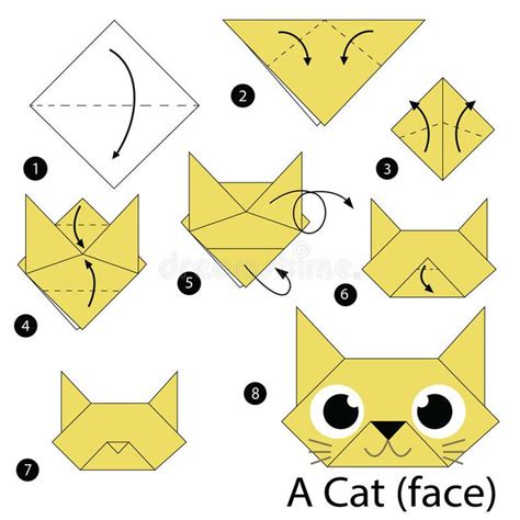 Step by step instructions how to make origami A Cat. #Sponsored , # ...