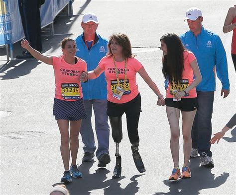 Boston Marathon bombing survivor Celeste Corcoran completed the race ...