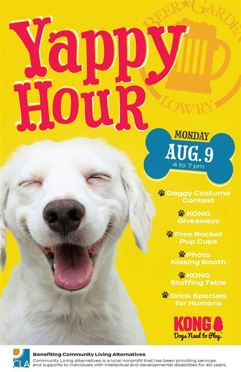 Yappy Hour with KONG and Lowry Beer Garden - Community Living Alternatives