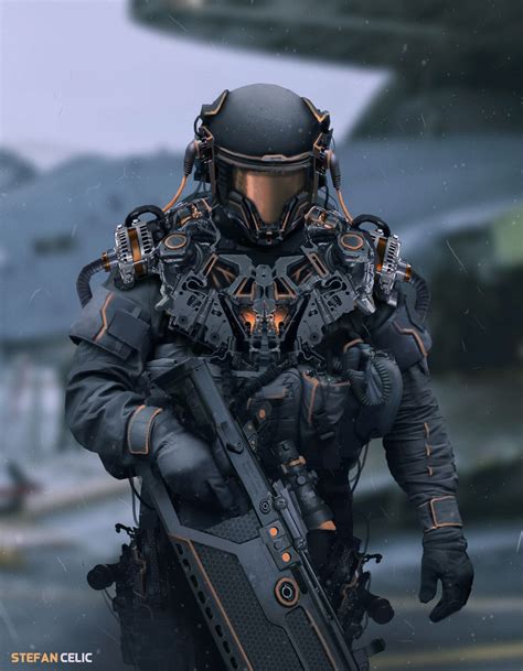 ArtStation - Soldier , Stefan Celic | Trajes militares, Armadura ...