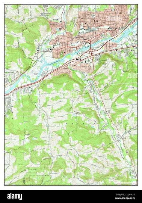 Endicott, New York, map 1969, 1:24000, United States of America by ...