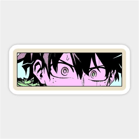 Deku Angry Eyes - Deku - Sticker | TeePublic