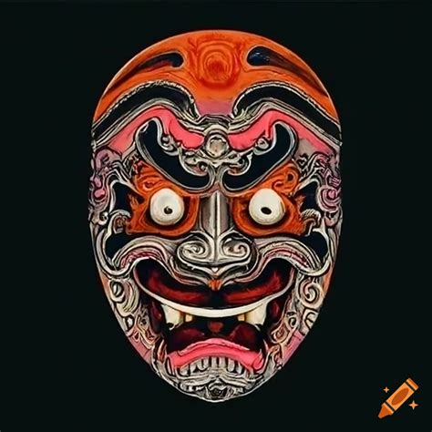 Japanese warrior mask on Craiyon