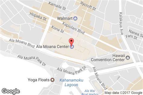 Ala Moana Mall Map - Blank North America Map