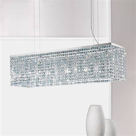 Modern Rectangular Crystal Chandelier - Juliettes Interiors