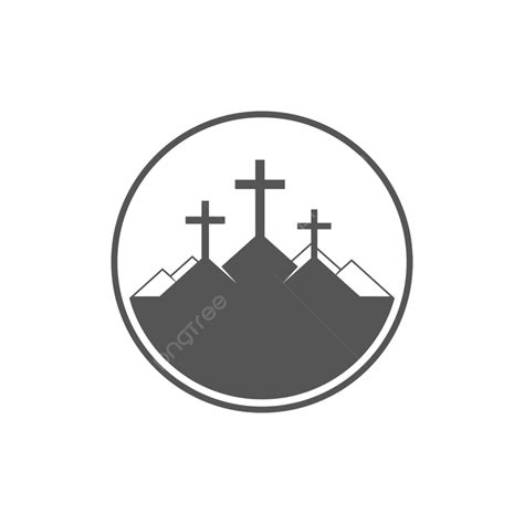 Calvary Crosses Clipart PNG Images, Three Crosses On Calvary ...