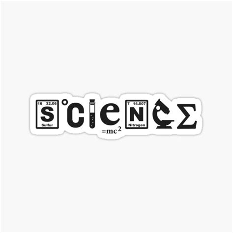 "Scientific Symbols Science" Sticker for Sale by TheShirtYurt | Redbubble