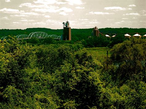 Spring Valley, IL : View of the Spring Valley bridge from land. photo, picture, image (Illinois ...