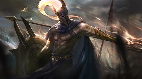 pantheon, lol, league of legends, game, art, 4k, HD Wallpaper | Rare Gallery