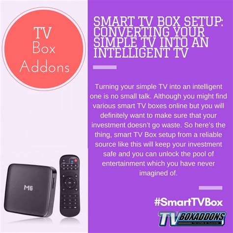 The perfect solution for your television is the Smart TV Box Setup. Get one today and unlock the ...