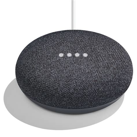 Google Home Mini Smart Speaker in Charcoal | The Home Depot Canada