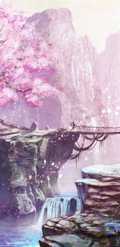 Anime Waterfall Wallpapers - Top Free Anime Waterfall Backgrounds - WallpaperAccess