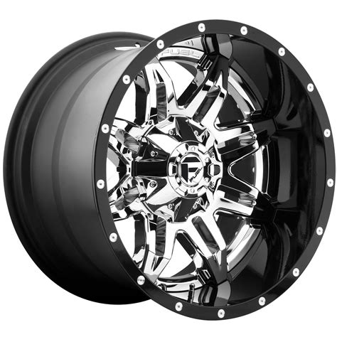 Fuel lethal 20x10 8x170 -19et 125.10mm chrome plated gloss black lip wheel - Walmart.com ...