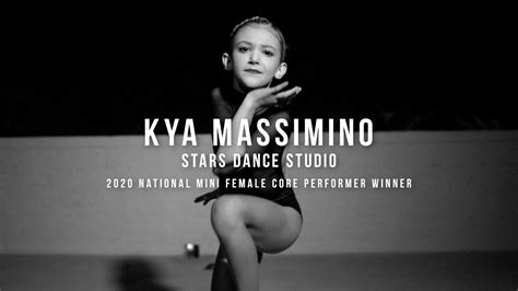 Kya Massimino | 2020 National Mini Female Core Performer Winner - YouTube