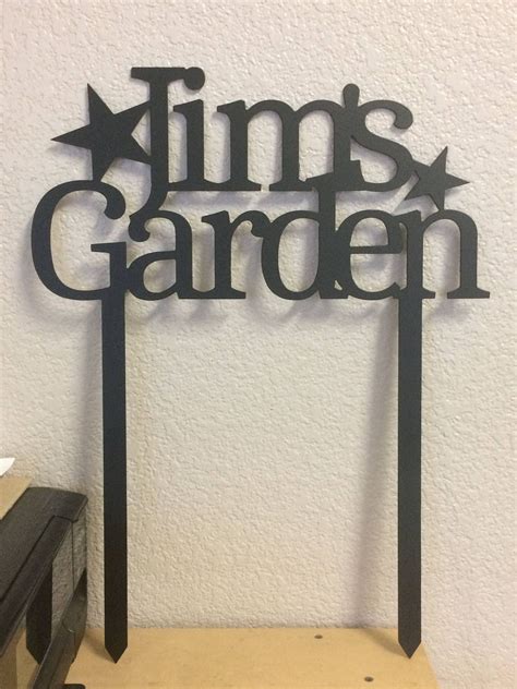 GARDEN SIGN Personalized Plasma cut Steel Sign