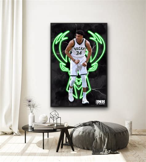 Giannis Antetokounmpo American Basketball/nba Canvas Art Painting ...