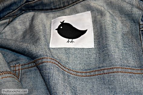 DIY patches made from clothing labels | That Black Chic