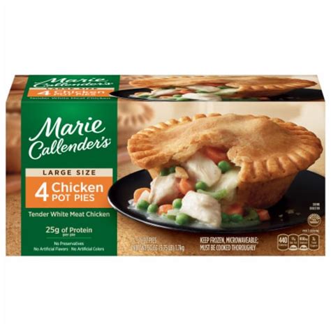 Marie Callender's 4 Chicken Pot Pies Frozen Meal, 4 ct / 15 oz - Kroger