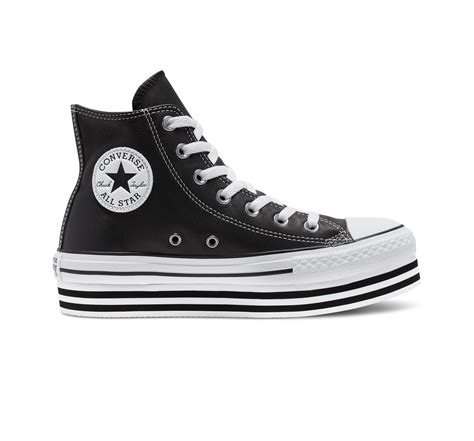 Converse Canvas Chuck Taylor All Star Platform High Top in Black - Lyst