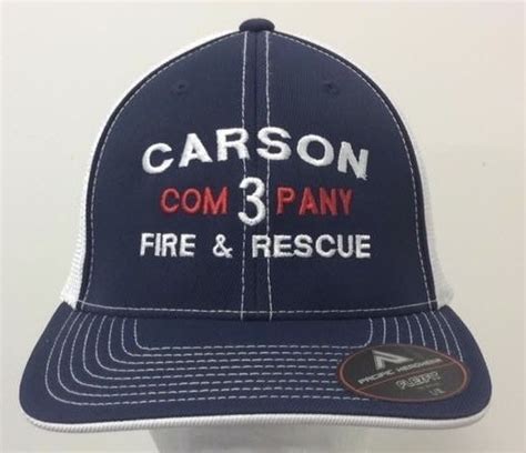 Custom Fire Department Adjustable Hat - 44 Hat Colors Available!!!