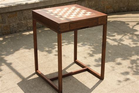 Chess Table With Drawer 2 - Etsy UK