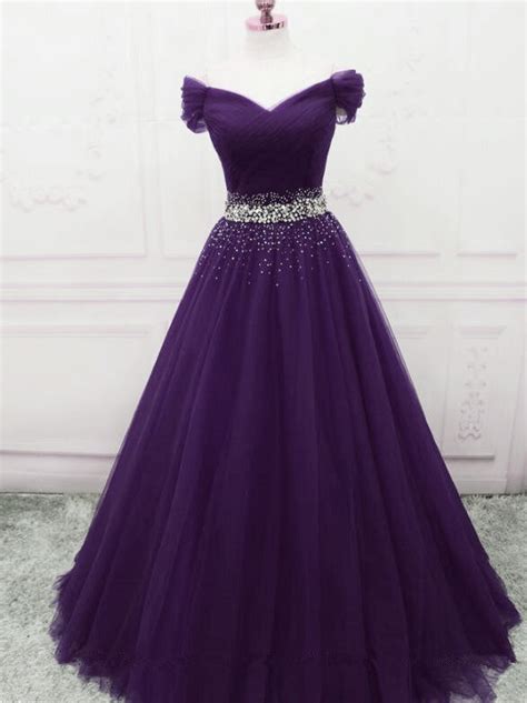 Dark Purple New Style Long Prom Dresses, Beautiful Junior Prom Dress – BeautyDressy