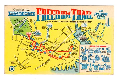 Printable Map Of Boston Freedom Trail