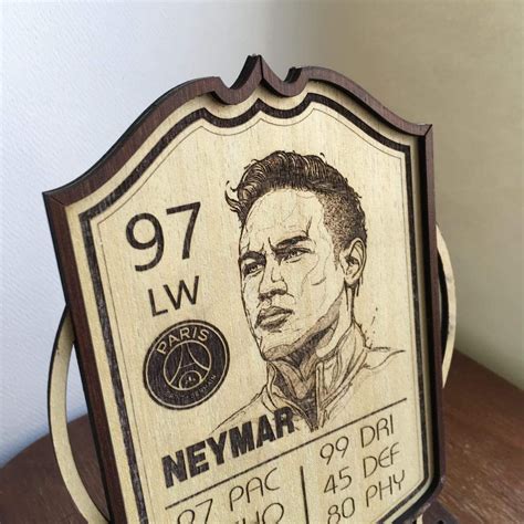 Neymar Wooden FIFA Card Table Stand | Fifa card, Neymar, Table cards