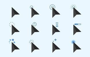 Mouse Arrow Set For Specifying The Location Of The Mouse Movement On The Website Stock ...