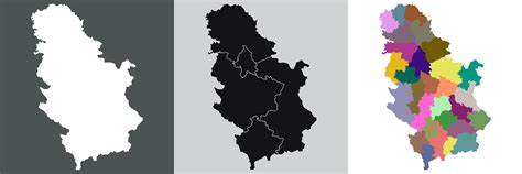 Serbia map. Map of Serbia 37380872 Vector Art at Vecteezy