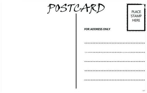 Postcard Template Dimensions - Cards Design Templates